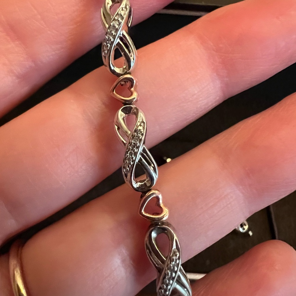Infinity and hearts bracelet from Jared